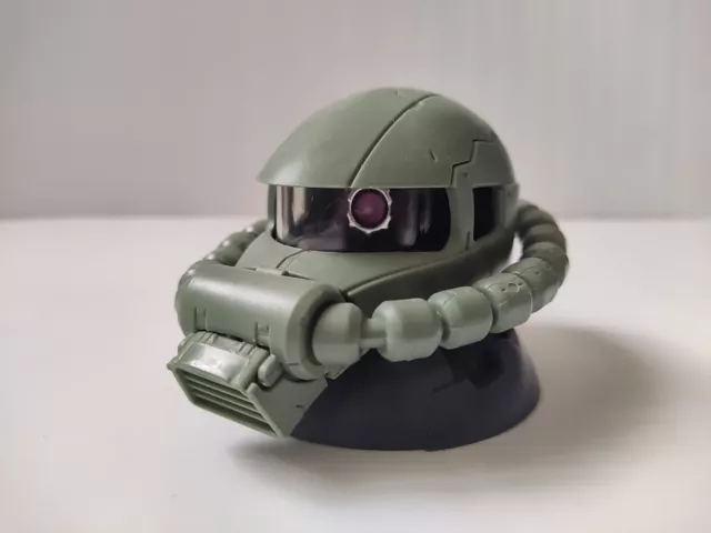 Gundam Exceed Model Zaku Head Figure  Bandai Gashapon MS-06F Zaku II Green