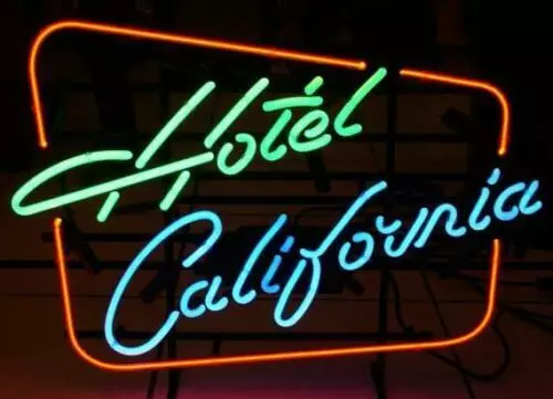 Hotel California Custom Neon Sign Shop Visual Wall Lamp 17"