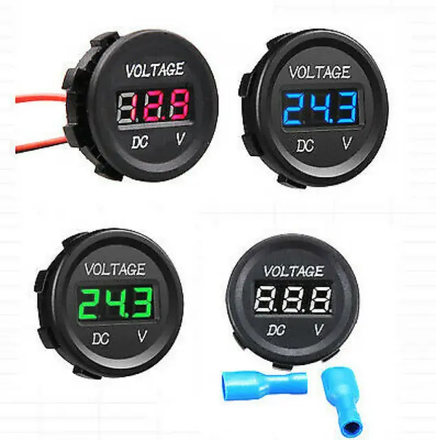 5-30V LED Digital Volt Meter DC Voltmeter Gauge Battery Charge Indicator Tester