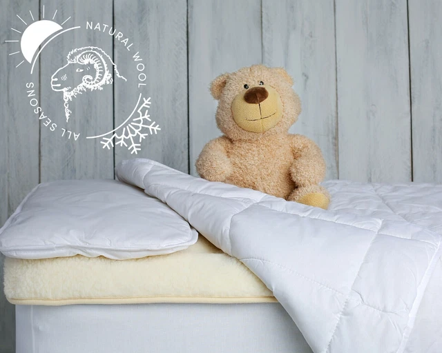 Kinderbett Wollbettdecke Luxus Bettwäsche Baby Kleinkind Junior Bett Und Wollkissen