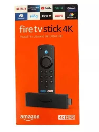 New Amazon Fire TV Stick 4K Streaming Device with Alexa Voice Remote - Black