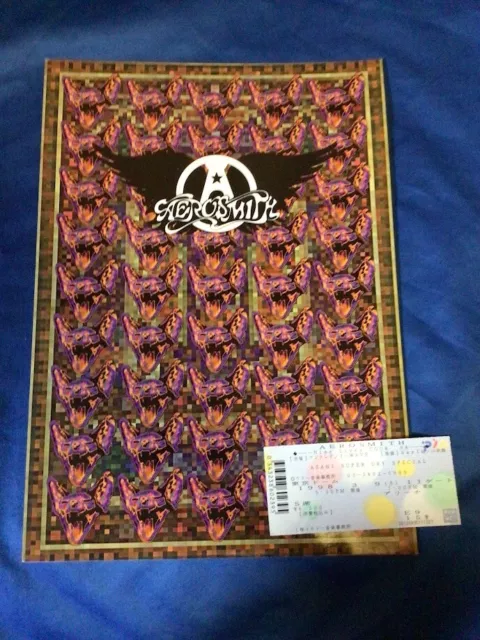 Aerosmith Nine Lives tour book/ticket stub  tokyo 1998