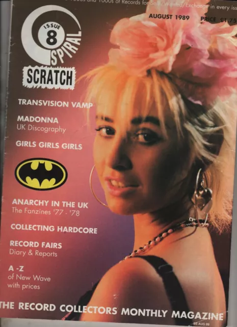 SPIRAL SCRATCH MAGAZINE 1989 Transvision Vamp/Madonna/USA HC Punk $17.99 -  PicClick AU