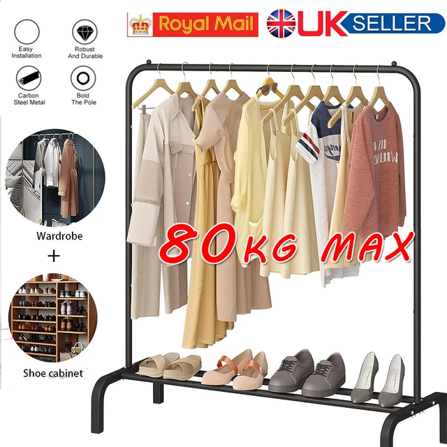 HEAVY DUTY CLOTHES Rail Rack Garment Hanging Display Stand Storage