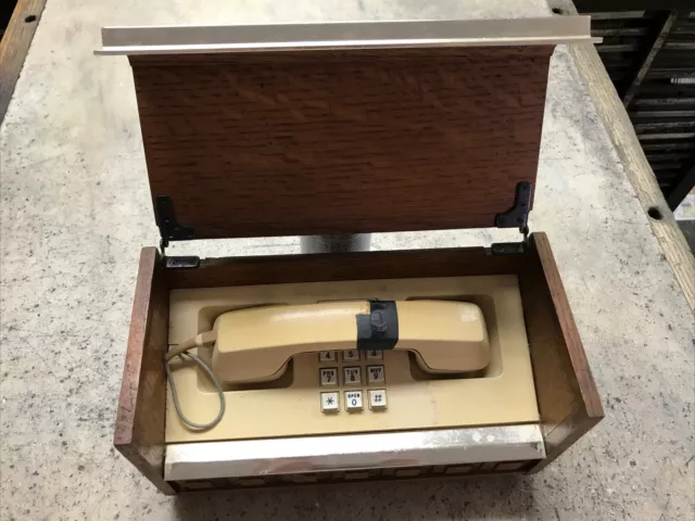 Vintage Western Electric Touch-tone Telephone In Wood Box Serial 661184 Deco