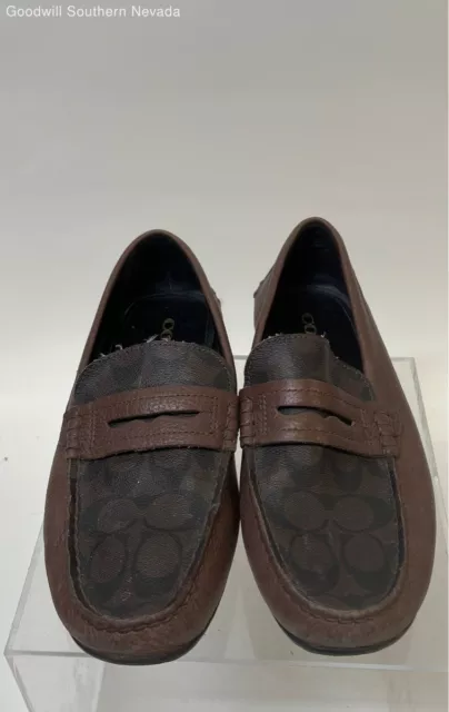 COACH MEN'S BROWN Loafer Dress Shoes - Size 9 $12.99 - PicClick