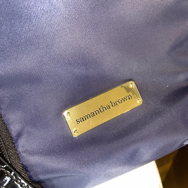 Samantha Brown Large Blue Weekender Style Tote 6