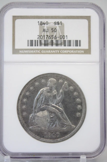 1840 Seated Liberty Dollar $1 NGC AU50 #6001