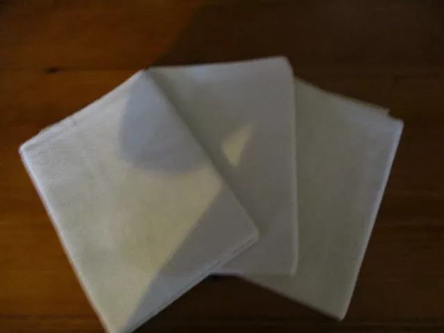 3 Ältere Handtücher Aus Leinen