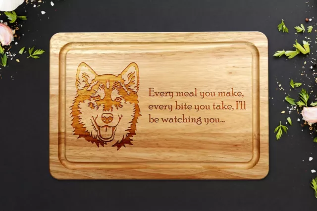 Tabla de cortar Alaskan Malamute 30 cm x 20 cm
