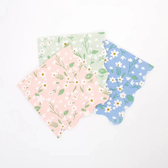 20 Cocktail Ditsy Floral Napkins | Wedding Birthday Tea Party Tableware x 20