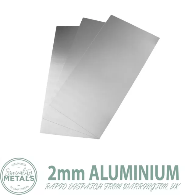 2mm Aluminium Sheet Flat Metal Plate 1050 H14 Grade 500 x 500mm Large Panel