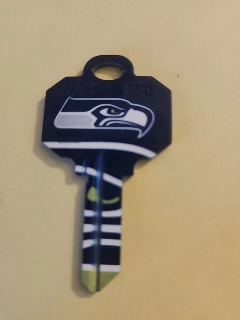 Seattle Seahawks NFL house key blank Schlage