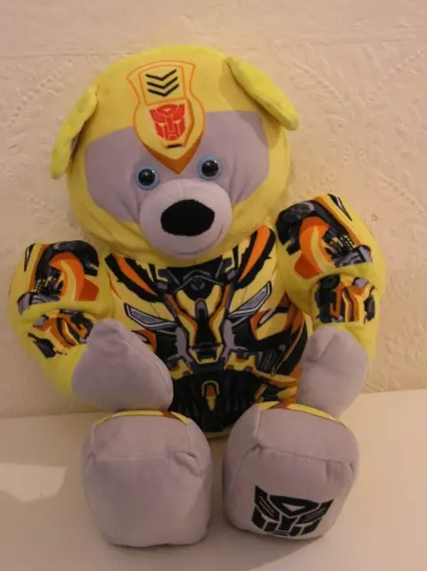 Build A Bear Transformers Bumblebee Plush Soft Toy 17’ Good Condition