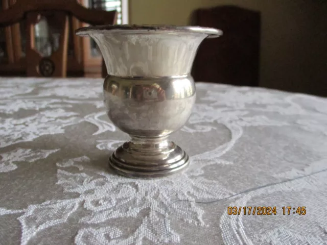 Vintage Sterling Silver 3-3/4" Urn Shaped Toothpick or Cocktail Pick Holder