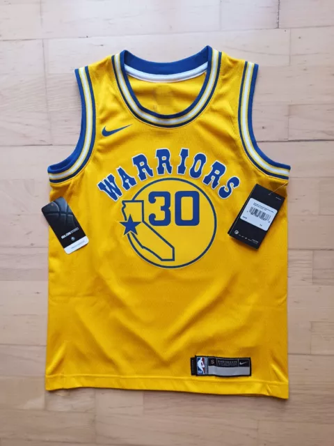 Nike Stephen Curry NBA Hardwood Classics GS Warriors Trikot Youth S KINDER S