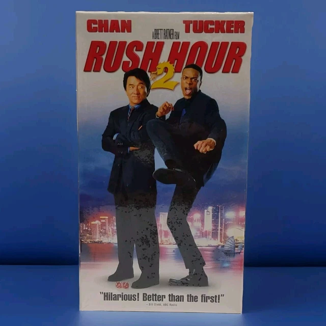 RUSH HOUR 2 2001 VHS Tape Jackie Chan, Chris Tucker New Line Comedy ...