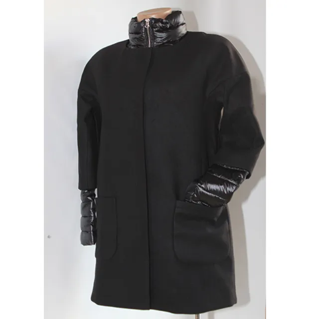 Giacca piumino cappotto DELAMP  XXL  2 giacche in 1 nero donna