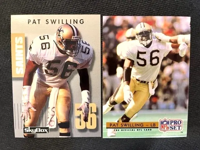 NFL - Pat Swilling 1992 Skybox Primetime & 1992 Pro Set Football - Saints