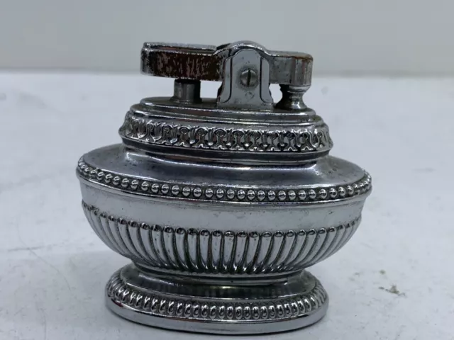 ACCENDINO DA TAVOLO Vintage MTC CROWN BELL Table Lighter WITH