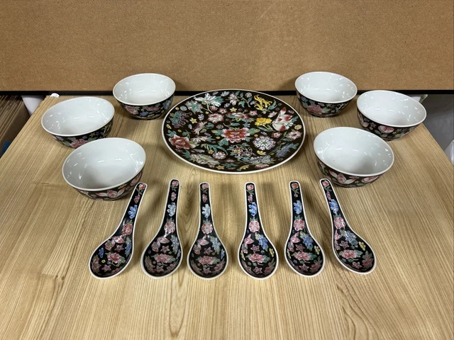 Zhongguo Jingdezhen Porcelain Plate, Bowls & Spoons