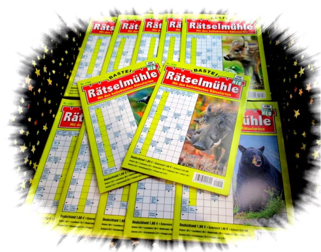 4 NEUE RÄTSELHEFTE  * die beliebte RÄTSELMÜHLE * Bastei Verlag