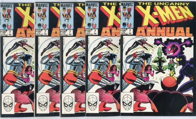 X-Men Annual #7 (10 copies)  avg. VF/NM 9.0  Marvel  1983  No Reserve