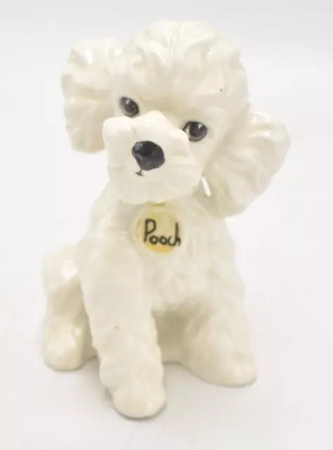 Vintage Poodle Dog Pooch Figurine Statue Ornament Decorative