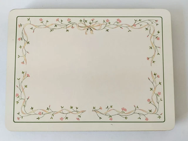 Eternal Beau Cloverleaf Tablemats Cork Backed x 6 = Boxed