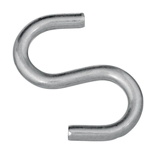 National Hardware N121-756 Zinc Plated V2076 Open S-Hook 3 L x 0.312 Dia. in.