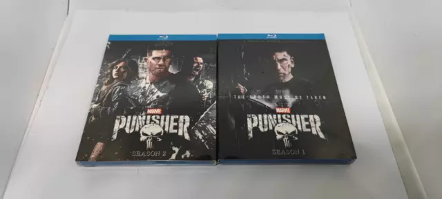 The Punisher Season 1& 2 Complete Box Set 12 Blu ray New Sealed Region Free *