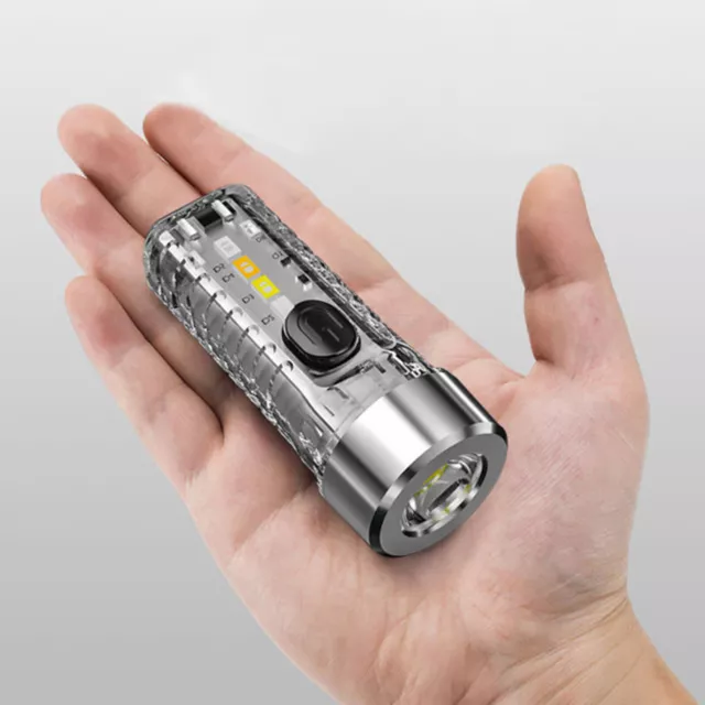 Waterproof Keychain Flashlight Portable Flashlight 3 Gears for Outdoor Emergency