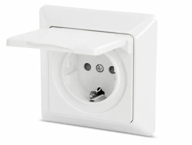 All-In-One - Flush Prise IP44 - Zones Humides Prise Encastrée