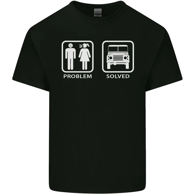 4x4 " Problem Solved " Spento Roading Strada T-Shirt Bambini