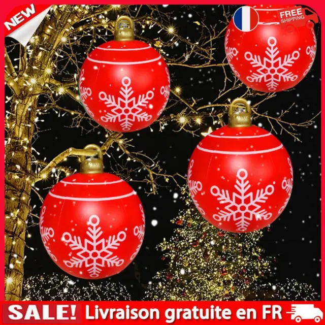 60cm Giant Inflatable Ball Waterproof Christmas Toy Balls Xmas Tree Decorations