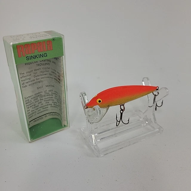 Leurre Vintage Rapala 13 S MAG – Wobbler Argent Flottant Avec Boîte, Finlande