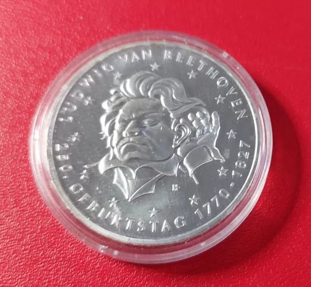 20 Euro Münze, 2020, 250. Geburtstag Ludwig van Beethoven, in Kapsel, Neuware