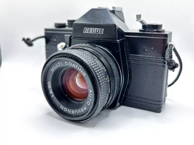 Revue ML mit Revuenon Multi Coating 50mm/1,8 in Black analoge 35 mm SLR Kamera 3