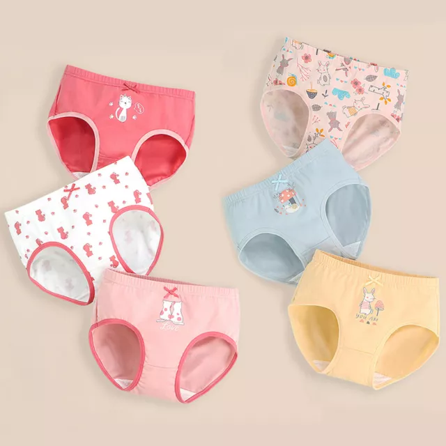  Kids Children Baby Girls Underwear Cute Print