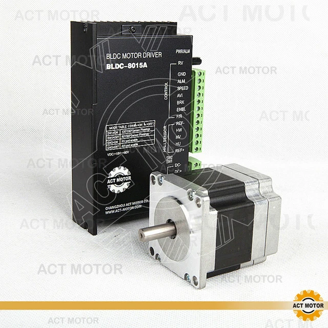 Motore Brushless Nema23 57BLF03 + Driver BLDC-8105A-5 - 24VDC, 3000 RPM, 188W - Per CNC E Progetti DIY - Foto 3