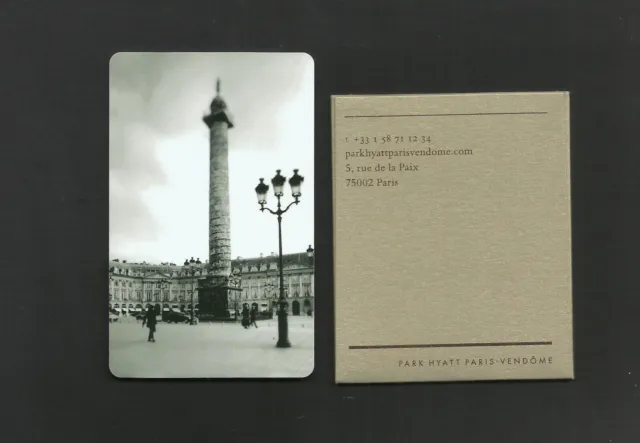 France Paris Park Hyatt Vendome  Hotel Room Key Card With Holder