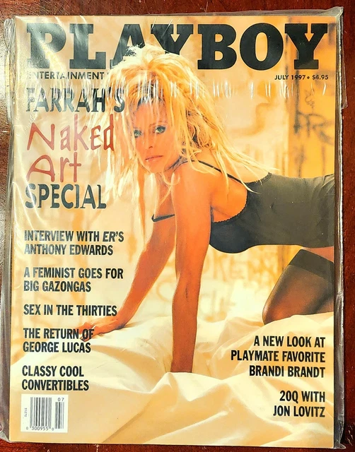 PLAYBOY MAGAZINE JULY 1997 Farrah Fawcett Naked Art George Lucas Sealed