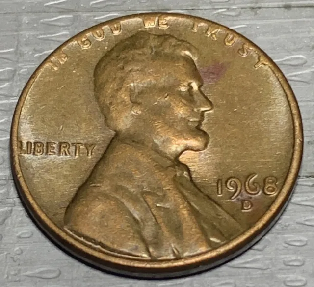 1968 D Lincoln Penny with Error on Top Rim, and "L" in Liberty on Edge, & More