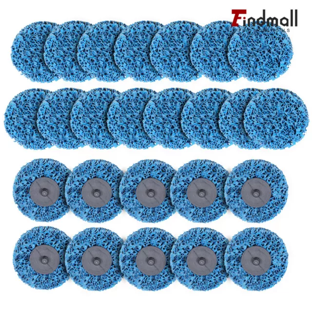 Findmall 25 Pack 3 Inch Quick Change Easy Strip & Clean Discs Fit For Paint Rust