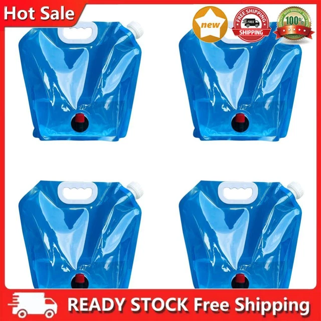 Camping Folding Water Bag No Leakage Water Container with Faucet Pouch (5L)