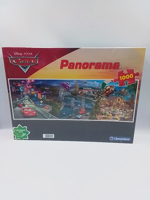 DISNEY PIXAR CARS Movie Panorama Jigsaw Puzzle 1000 Piece Clementoni ...