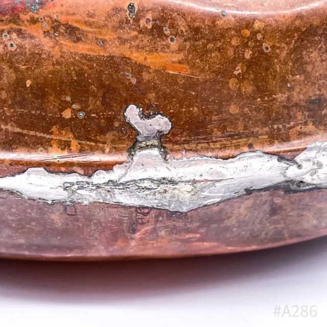 Antike Kupferbettflasche, Bettflasche, Wärmflasche „Rein Kupfer“ oval | 25cm 9