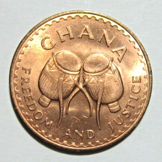 Ghana. 1 Pesewa, 1967. Uncirculated.