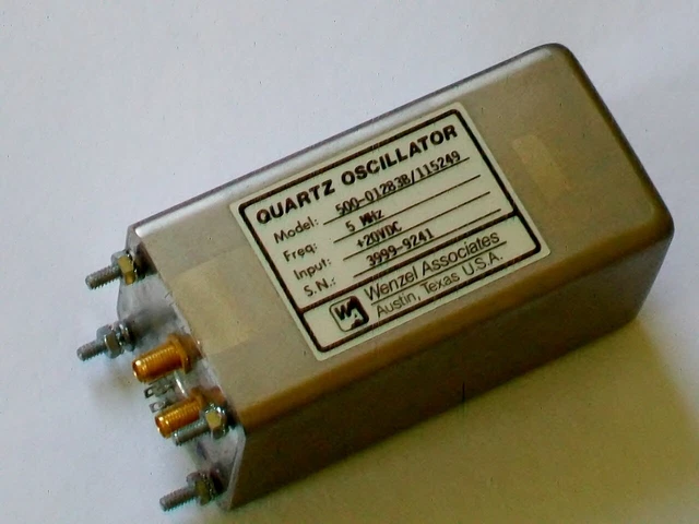 Wenzel CRYSTAL QUARTZ OSCILLATOR 5 MHz time frequency standard Low Noise EFC