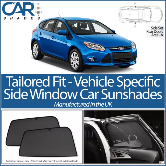 Ford Focus 5 Door 2011-2018 Car Shades Uk Tailored Uv Side Window Sun Blinds